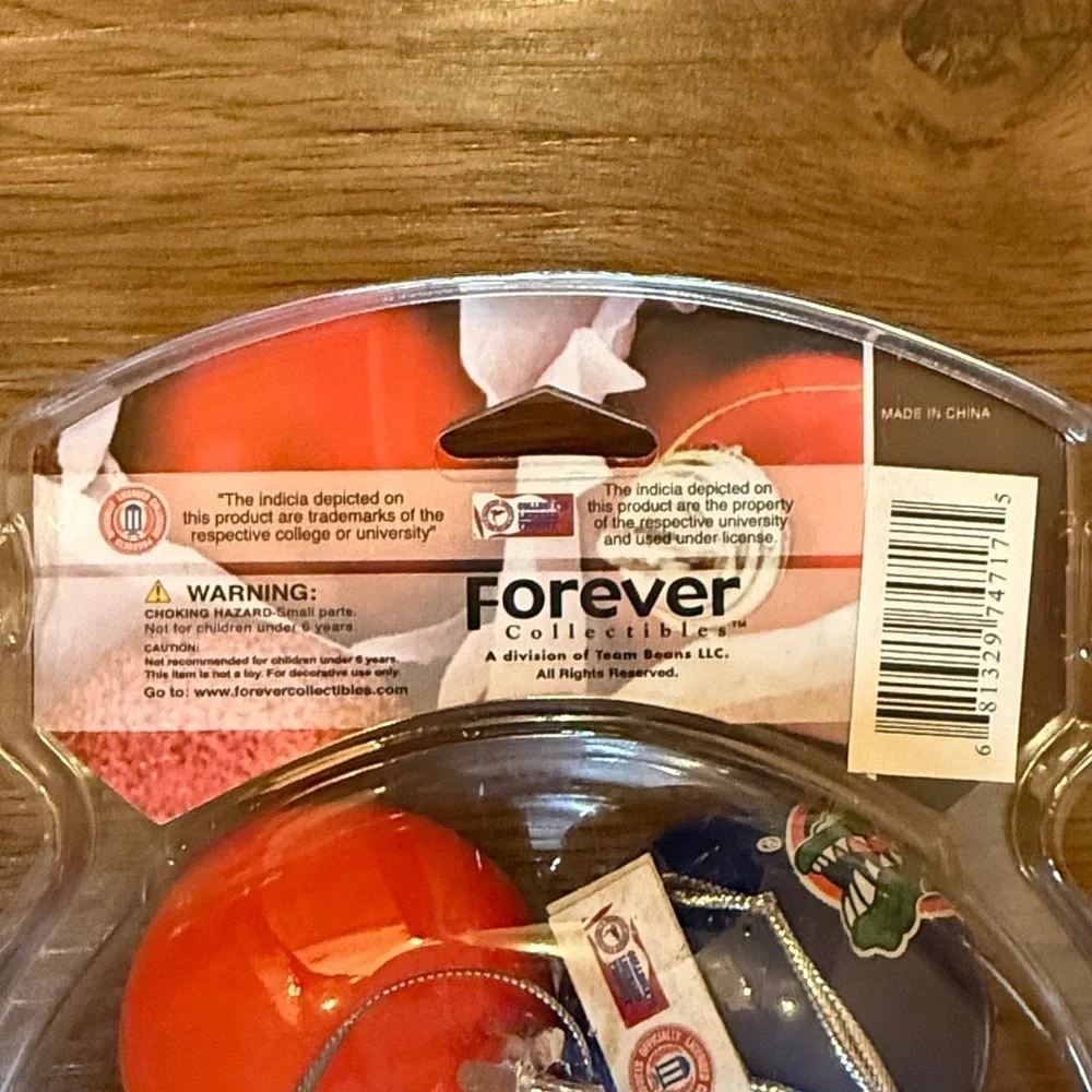 Florida Gators Forever Collectibles Team Logo 2” 12 pack Ornaments Blue Orange